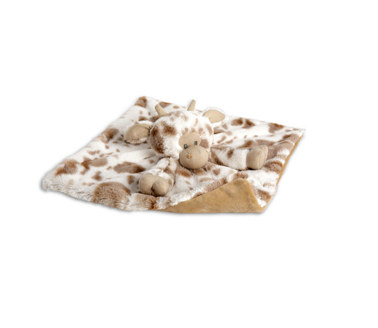 Barnyard Rattle Blankie - Cow