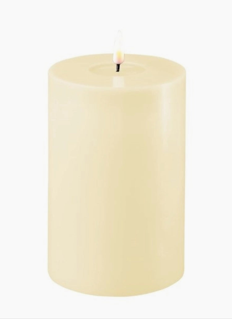 Cream Led Candle 4x6 Inch