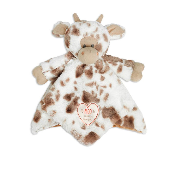 Barnyard Rattle Blankie - Cow