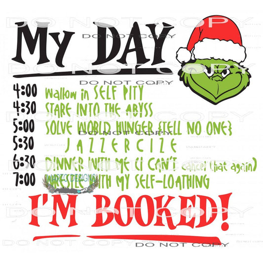 Grinch I'm Booked! Sublimation T-Shirt