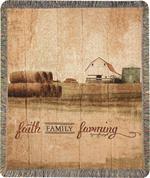 Faith Family Farming Throw