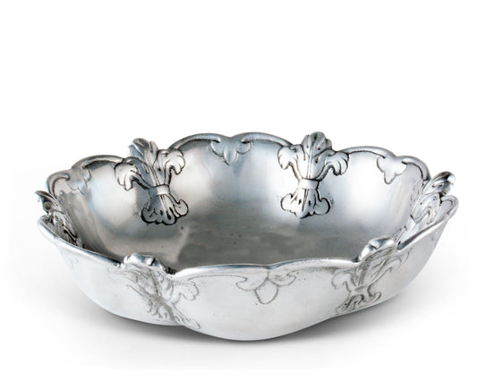 Arthur Court Fleur de Lis Round Serving Bowl