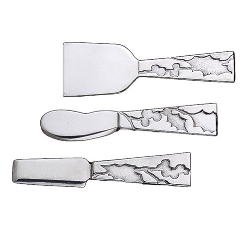 Arthur Court Holly Cheese Knives (Set of 3)