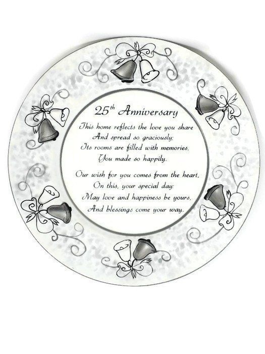 25th Anniversary Commemoration Plate by About Face Designs