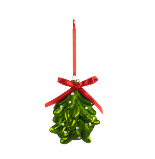 Blown Glass Mistletoe Ornament