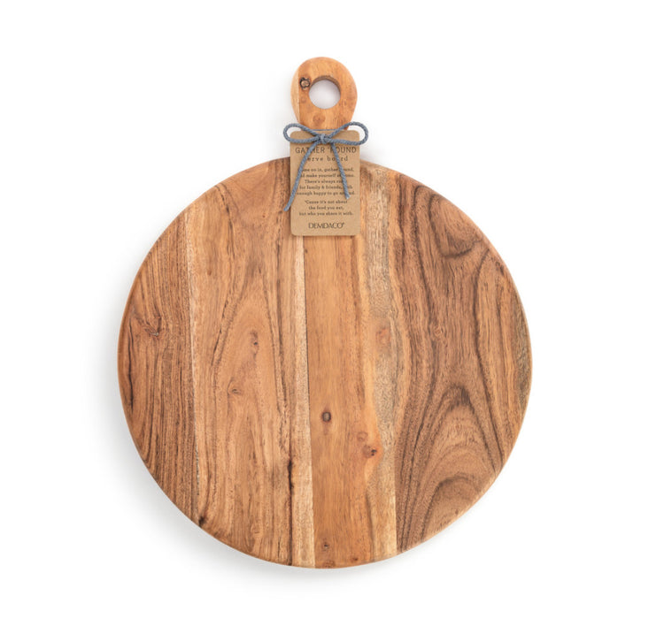 Round Wood Serving Board