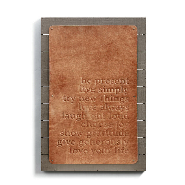Damdaco Impressions of Life Leather Wall Art
