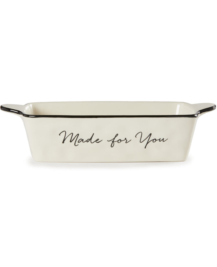 Demdaco "Made for You" Ceramic Loaf Pan