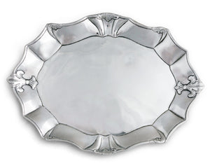 Arthur Court Fleur de Lis Oval Platter