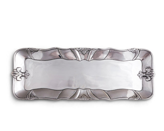 Arthur Court Fleur de Lis Oblong Tray